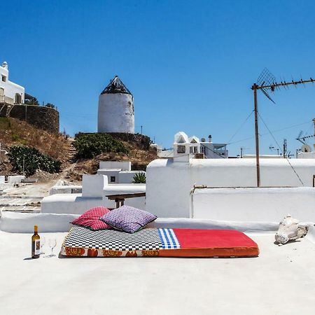 Eclectic & Artistic House In Mykonos Townヴィラ エクステリア 写真
