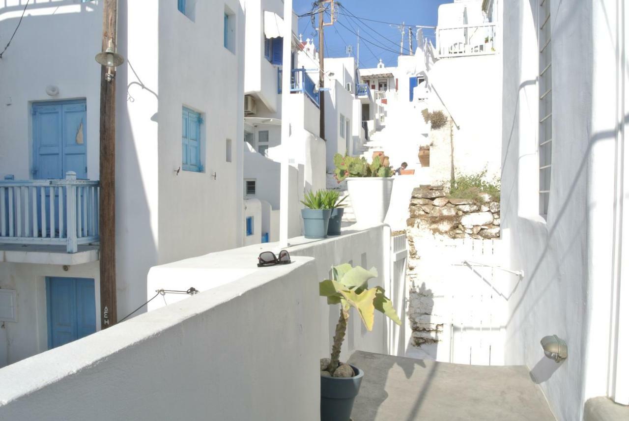 Eclectic & Artistic House In Mykonos Townヴィラ エクステリア 写真